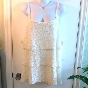 Cato Women’s Lace Tiered Camisole Size 26/28W